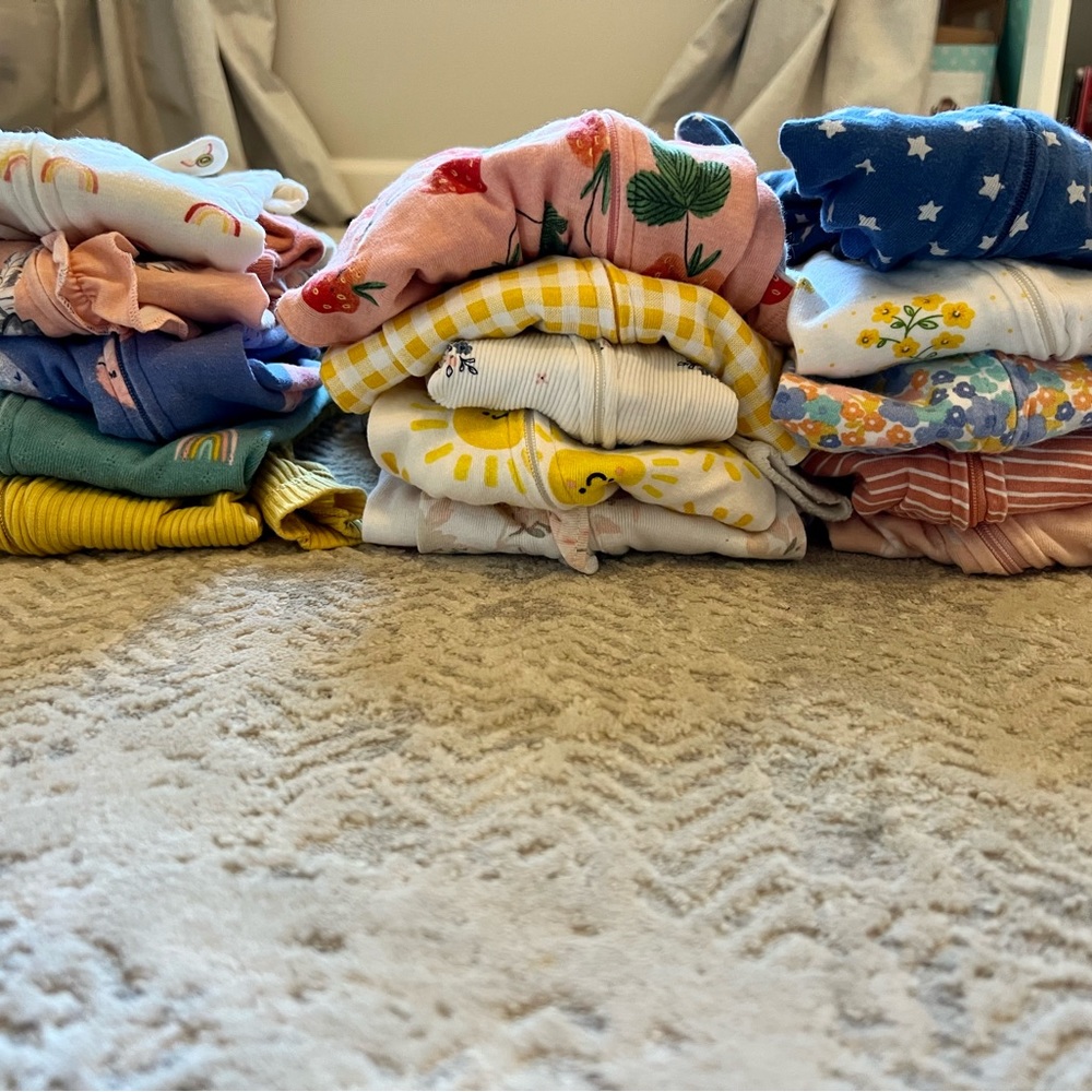 Baby girl 3-6 month pajama bundle